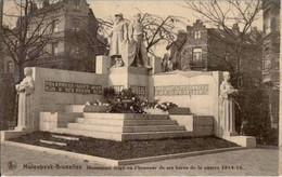 MOLENBEEK - Monument érigé En L'Honneur De Ses Héros De La Guerre 1914-1919 - Oblitération De 1927 - Molenbeek-St-Jean - St-Jans-Molenbeek