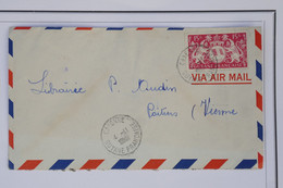 AZ9 GUYANNE  BELLE LETTRE 1948 PAR AVION  CAYENNE   A POITIERS   FRANCE  + + AFFRANCH. PLAISANT - Covers & Documents