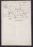 175/37 - Document Sur Papier Fiscal BRUXELLES 1812 - Reçu De Mr Hencké à LUXEMBOURG Pour Mr Tillard De LUXEMBOURG - ...-1852 Préphilatélie