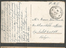 Belgique - Cachet "POSTES MILITAIRES 2" Du 15-1-26 - Carte Postale BARMEN - Haspelerbrücke - Briefe U. Dokumente