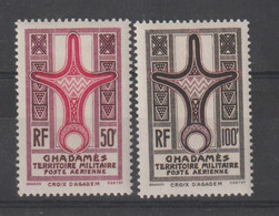 Ghadamès 1949 Paire PA 1-2 , 2 Val * Charnière MH - Unused Stamps