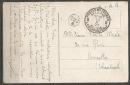 Belgique - Cachet "POSTES MILITAIRES 8" Du 23-5-23 - Carte Postale BAD CLEVE AM RHEIN (KLEVE Allemagne) - Covers & Documents