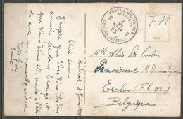 Belgique - Cachet "POSTES MILITAIRES 9" Du 9-6-25 - Carte Postale COBLENZ - Total Mit Eisenbahnbrücke - Lettres & Documents
