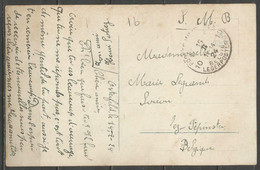 Belgique - Cachet "POSTES MILITAIRES 10" Du 15-10-24 - Carte Postale Fantaisie - Briefe U. Dokumente