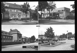 DDR AK 1980 Mehrbild Wolfen Mit Apotheke, Rat Der Stadt, Kinderstätte VEB Filmfabrik Wolfen, Markt - Wolfen