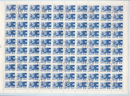 Une Feuille Entière  6  Kon Noyta CCCP    Année 1966    100 Timbres Oblitérés - Volledige Vellen