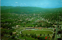 Vermont Rutland Aerial View With Fairgrounds In Foreground - Rutland