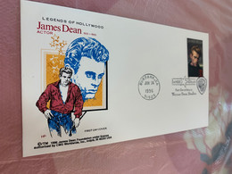 Stamp FDC USA James Dean 1996 From Hong Kong - Covers & Documents