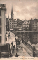 Zürich Oberer Mühlesteg Mit Predigerkirche Limmatquai 1917 - Zürich