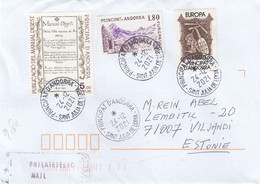 GOOD ANDORRA Postal Cover To ESTONIA 2021 - Good Stamped: Europa ; Manual - Covers & Documents