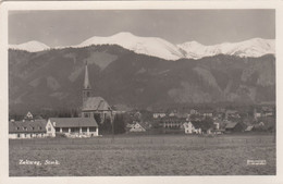 B4609) ZELTWEG - Stmk. - Super HAUS DETAILS Mit Kirche Und Blick Auf Verschneite Berge ALT !! Feldpost 15.6.1942 - Zeltweg