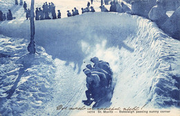 St. Moritz Bobsleigt Passing Sunny Corner 1910 Wintersport Bob - Saint-Moritz