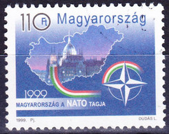 Hongrie YT 3663 Mi 4528 Année 1999 (Used °) O.T.A.N. - Oblitérés