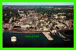 KINGSTON, ONTARIO - AIR VIEW OF THE CITY - MARTELLO TOWER, MARY'S CATHEDRAL, ST GEORGES'S CATHEDRAL -  RIDEAU AIR PHOTOS - Kingston
