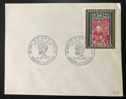 ANDORRA, « RETABLE DE ST. JEAN DE CASELLES » FDC, 1970 - Briefe U. Dokumente