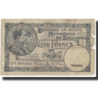 Billet, Belgique, 5 Francs, 1938, 1938-05-10, KM:108a, B - 5 Francos