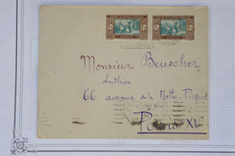 AZ12 AOF SENEGAL BELLE LETTRE 1935   A PARIS FRANCE++PAIRE  +  + AFFRANCH. PLAISANT - Brieven En Documenten