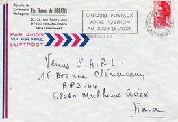 Luchtpostbrief 25 9 1984 Van Fort-de-France Naar Mulhouse Cedex - Poste Aérienne