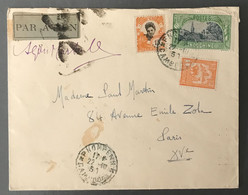 Indochine, Divers Sur Enveloppe TAD PNOMPENH, Cambodge 22.10.1931 Pour La France - (B3166) - Covers & Documents