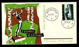 FDC Du N° 1024 Obl. ANTWERPEN - P 1 P - 20/08/57 - 1951-1960