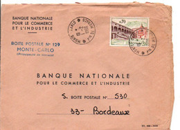 MONACO SEUL SUR LETTRE POUR LA FRANCE 1966 - Lettres & Documents