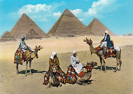 W3583-GIZEH PYRAMIDS, PEOPLE, CAMELS - Piramiden