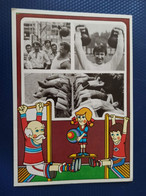 BE HEALTHY - Old Card -   USSR - Weightlifting-  1984 - Gewichtheben