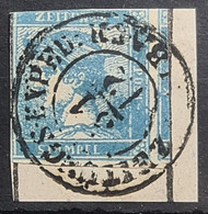 AUSTRIA 1851 - Canceled - ANK 6 - Blauer Merkur - Giornali