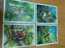 Birds X 4 Cock Island Stamp From Hong Kong MNH - Lettres & Documents