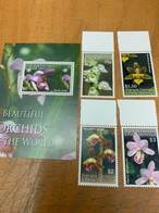 Orchids Grenada Flower Stamp From Hong Kong MNH - Lettres & Documents