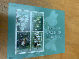 Orchids Grenada Flower Stamp From Hong Kong MNH - Covers & Documents