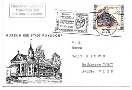 2150s: Heimatbeleg 2170 Poysdorf 1983, ABSV, Museum, Weinviertler Volksbanken - Poysdorf