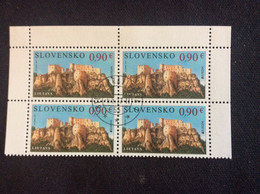 SK 2017 YT 715  Oblitéré EUROPA Bloc De 4 Timbres Château De LIETAVA - Used Stamps