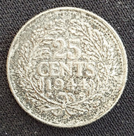 Netherlands 1944 - 25 Cent Wilhelmina - KM# 164 - 25 Cent