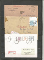 Belgique - Poste Militaire - Cachet "POST.1 4090" - Différents Types Et Dates - Dont 2 Recommandés - Covers & Documents