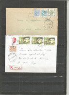 Belgique - Poste Militaire - Cachet "POST.3 4090" - Différents Types Et Dates - Dont 2 Recommandés - Lettres & Documents