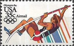 USA 1983 Air. Olympic Games, Los Angeles -  35c. - Pole Vault MNH - 3b. 1961-... Unused