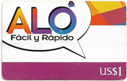 Nicaragua - Alo - Facil Y Rapido, GSM Refill 1$, Used - Nicaragua