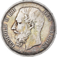 Monnaie, Belgique, Leopold II, 5 Francs, 5 Frank, 1868, TTB, Argent, KM:24 - 5 Francs