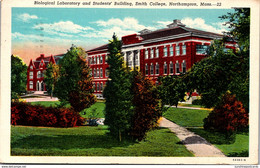 Massachusetts Northampton Bilogical Laboratory & Students' Building Smith College 1951 Curteich - Northampton