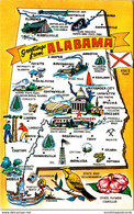 Alabama Greetings With Map - Other & Unclassified