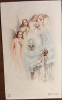 Illustration 1ère Communion , Ange, Image Pieuse Eglise De Magnac-Laval 87, 7/06/1953 (ABI Dep 1043, Italie) - Godsdienst & Esoterisme