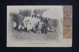 SOUDAN - Affranchissement Groupe 2ct + 4ct X 2 De Kayes Sur Cp ( Dinguira ) En 1905 Pour La France - L 126725 - Storia Postale