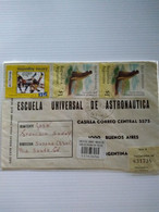 Argentina Reg Cover.angelica.sfe.to Bsaires.parcel Post Label Transit Bar Code.2* Elep.seal 1852 Yv Usa 94 1846.reg Post - Lettres & Documents