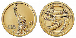1$ USA 2021 -D- NEW YORK (AMERICAN INNOVATORS) - NUEVA - SIN CIRCULAR - NEW - UNC - Gedenkmünzen