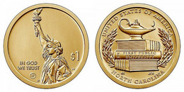 1$ USA 2021 -P- NORTH CAROLINA (AMERICAN INNOVATORS) - NUEVA - SIN CIRCULAR - NEW - UNC - Gedenkmünzen
