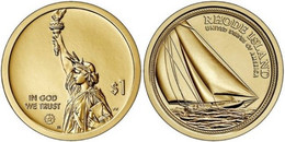 1$ USA 2022 -P- RHODE ISLAND (AMERICAN INNOVATORS) - NUEVA - SIN CIRCULAR - NEW - UNC - Gedenkmünzen