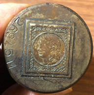 Francia France 20 Cents Punzone 650 Gr. Tipo Francobollo Antichi Stati - Monarchia/ Nobiltà