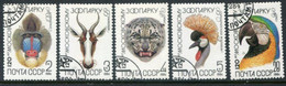 SOVIET UNION 1984 Moscow Zoo Anniversary Used.  Michel 5356-60 - Oblitérés