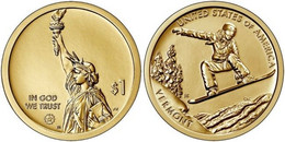1$ USA 2022 -P- VERMONT (AMERICAN INNOVATORS) - NUEVA - SIN CIRCULAR - NEW - UNC - Gedenkmünzen